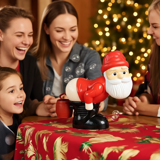 Babbo Natale Spara Bolle Magiche